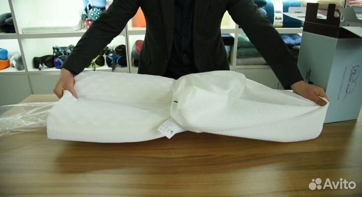 Ортопедическая массажная подушка с памятью 34*54см