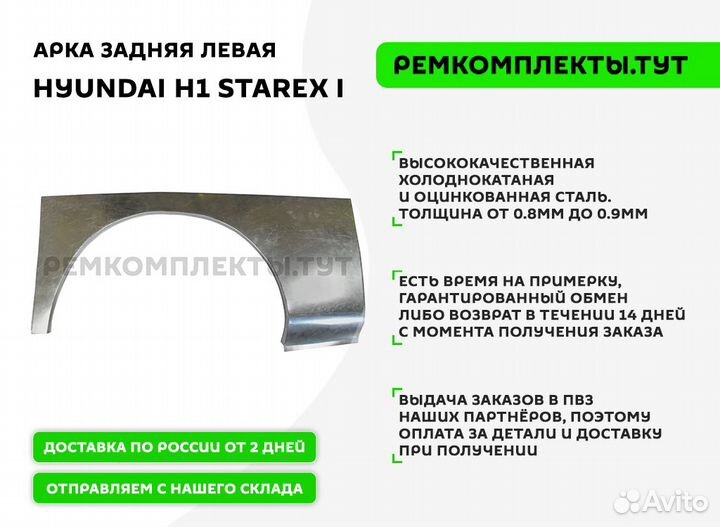 Арка задняя Hyundai H1 Starex I левая