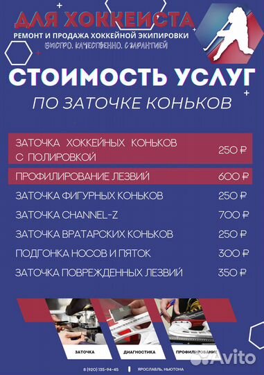 Заточка коньков