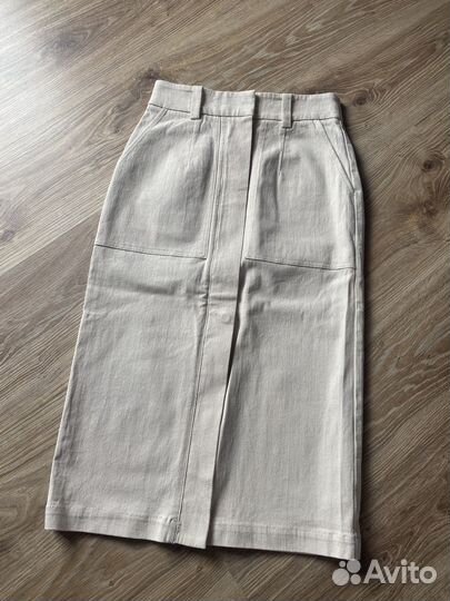 Джинсовая юбка миди lime