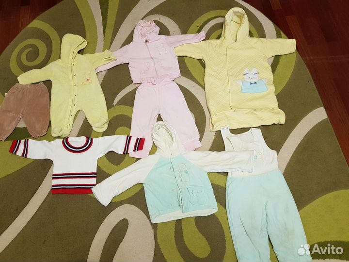 Пакет вещей на девочку от 0 до 18 месяцеа