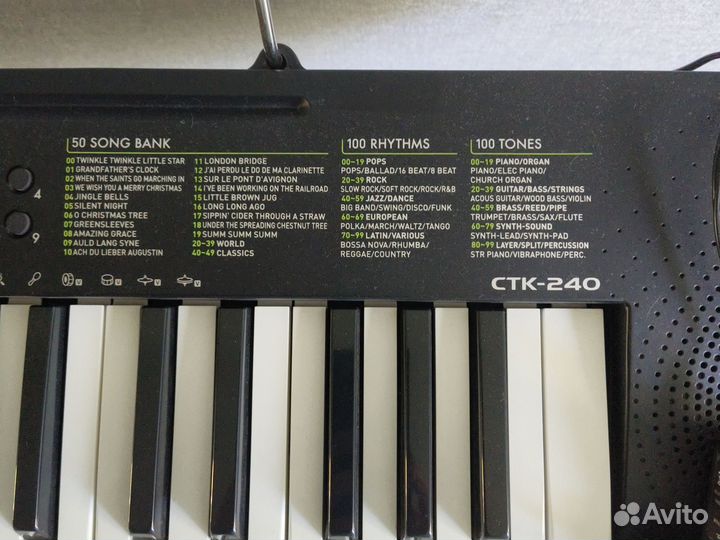 Синтезатор casio ctk 240