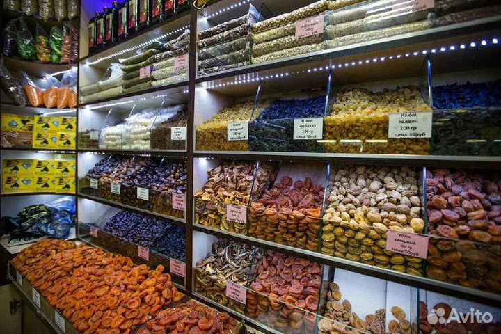 Витрины для сухофруктов и орехов