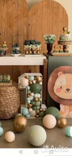 Объемная цифра 1 на день рождения