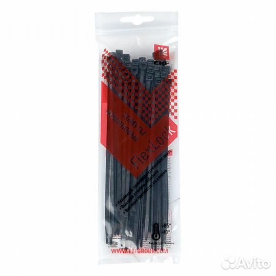 Хомут P6.6 3.6x150 FlexLock стандартный черн. (уп.50шт) PROxima EKF plc-fl-ctsb-3.6x150-r