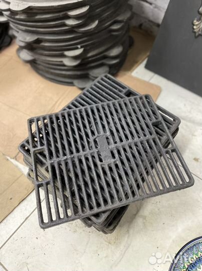 Гриль решетка чугунная