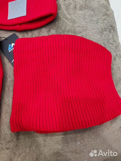 Комплект шапка шарф митенки для девочки