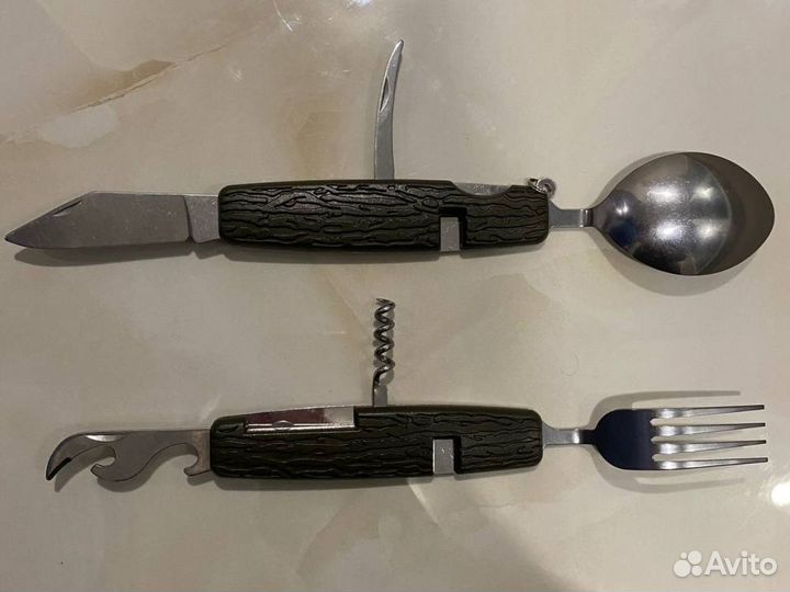 Мультитул / Нож складной, ложка вилка 6 в 1