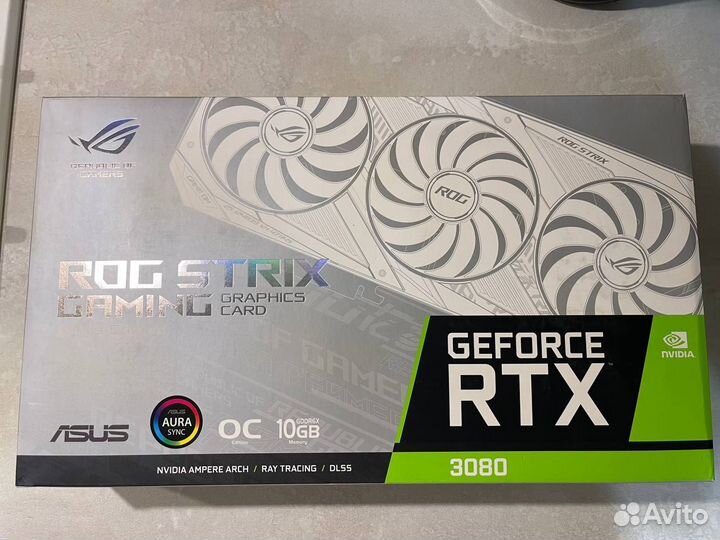 Видеокарта asus ROG strix 3080 white