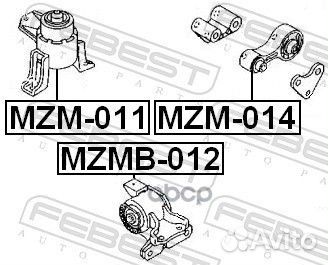 Сайленблок левой подушки двигателя (mazda 6 GG