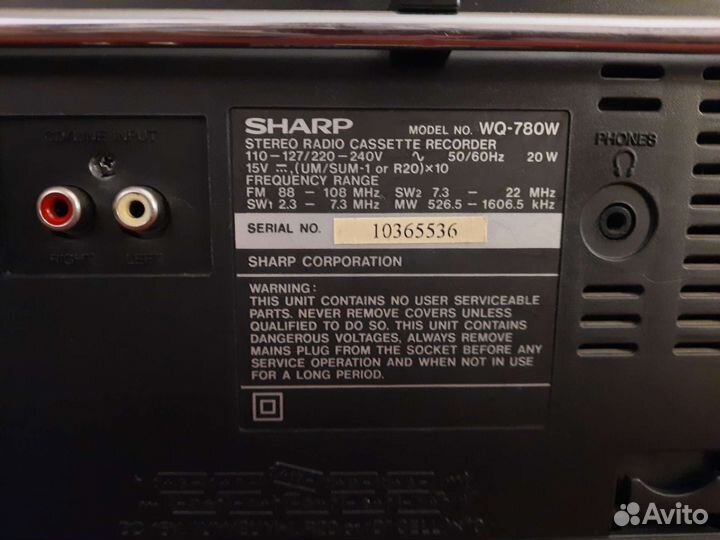 Магнитола Sharp WQ-780W (Japan)