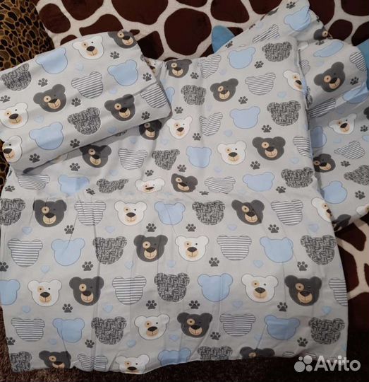 Комплект в коляску подушка матрас одеяло