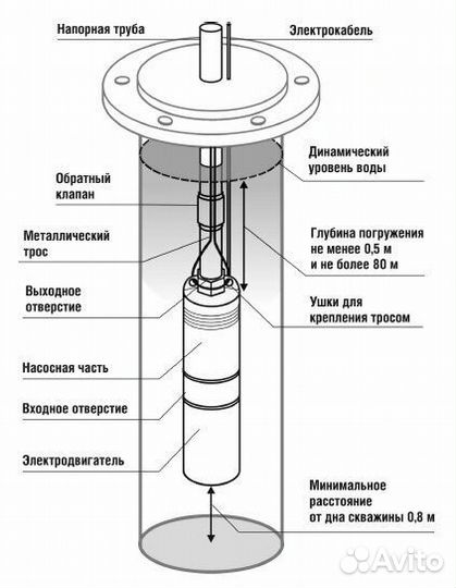 Скважинный насос Belamos TF-60