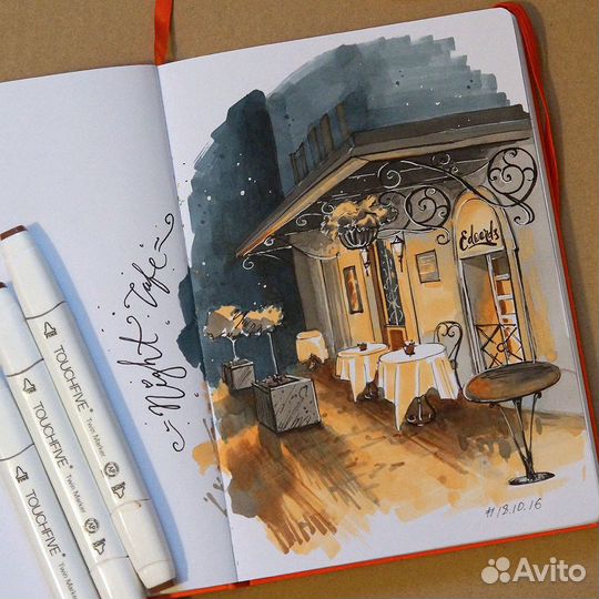 Маркеры для скетчинга TouchFive 30-80 шт