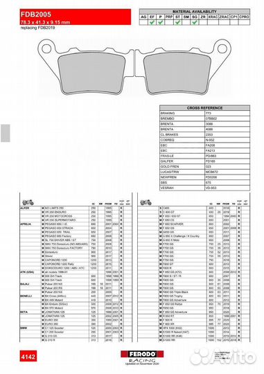 Колодки GBrake Япония GM07032S FA208 FA213 FDB2005