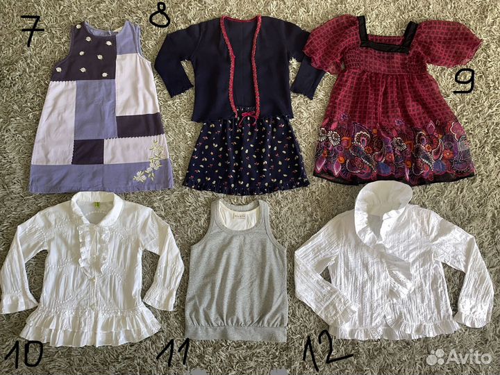 Вещи детские 56 шт. 5-13 лет