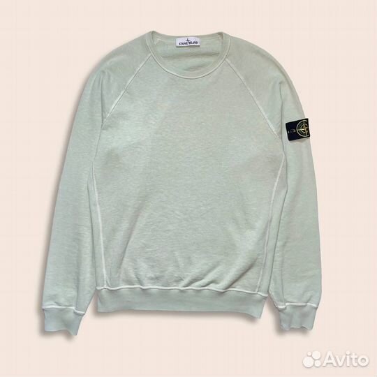 Stone Island Old Effect Crew Neck Sweatshirt