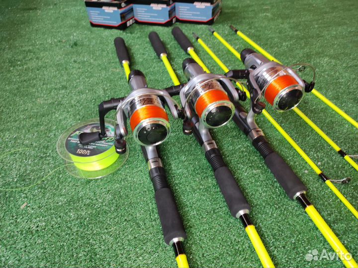 Комплект удилищ с катушками 3+3