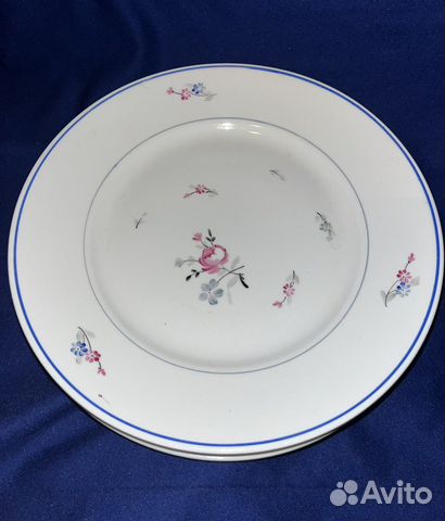 Тарелки Дмитровский фарфоровый завод Вербилки