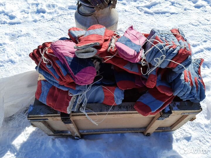 Руковицы СССР натуральная овчина