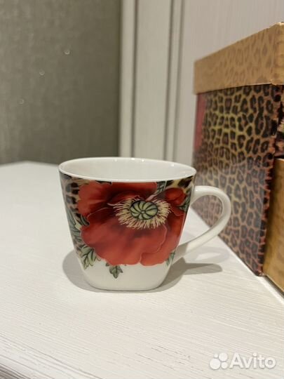 Сервиз кофейный Sakura леопард+маки 12 предметов