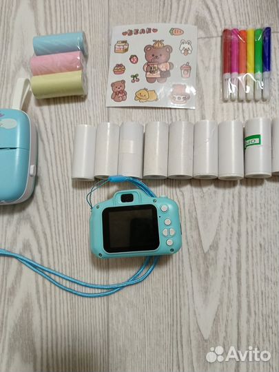 Портативный мини принтер фотоаппарат