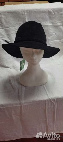 Новая шляпа женская из чешского велюра