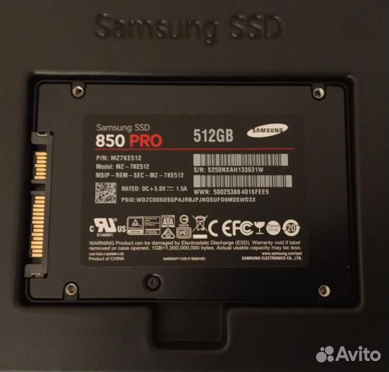 SSD Samsung 850 PRO 512GB