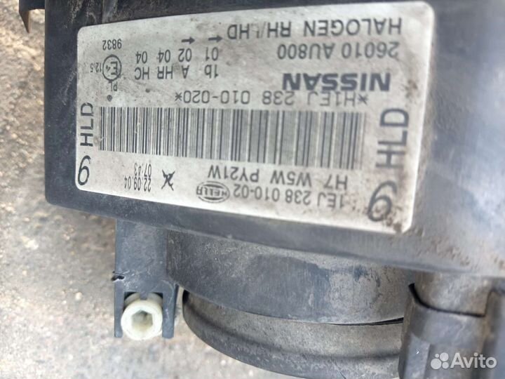 Фара передняя Ниссан Примера Р12 кузов