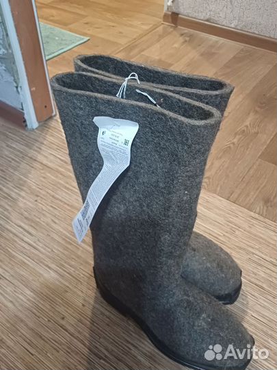 Валенки мужские на резиновой подошве