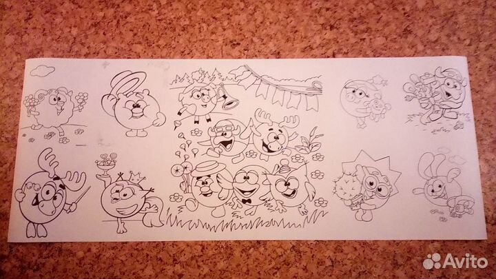 Раскраска ленточная