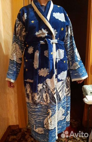 Халат махровый женский