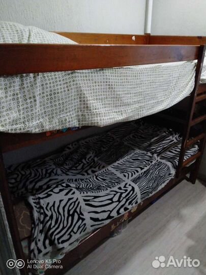 Двухъярусная кровать бу без матраса