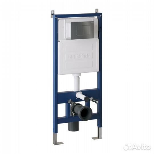 Комплект инсталяц. графит сатин+унитаз GR-4455GMS