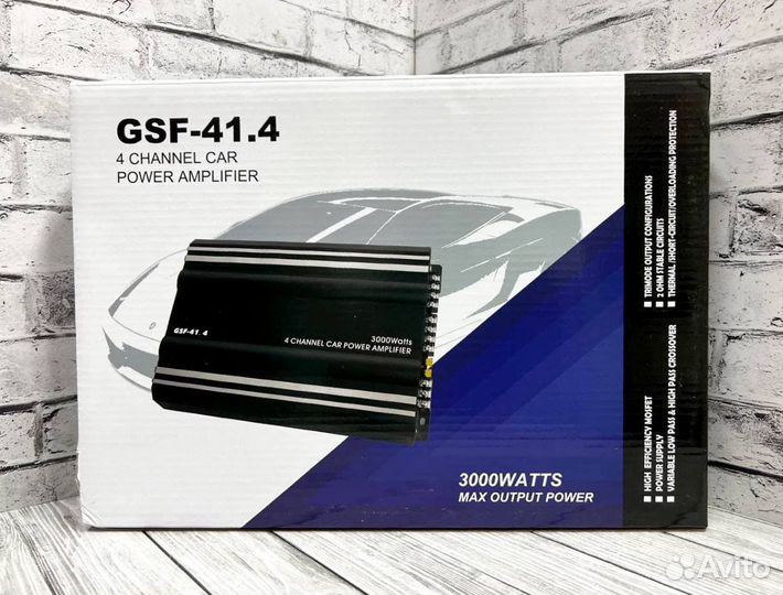 Автомобильный усилитель 4 канала