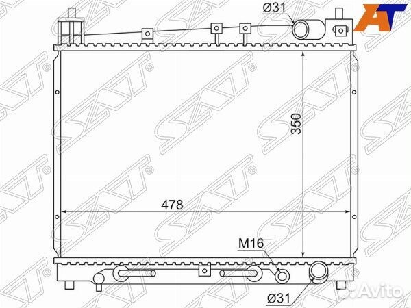 Радиатор toyota succeed