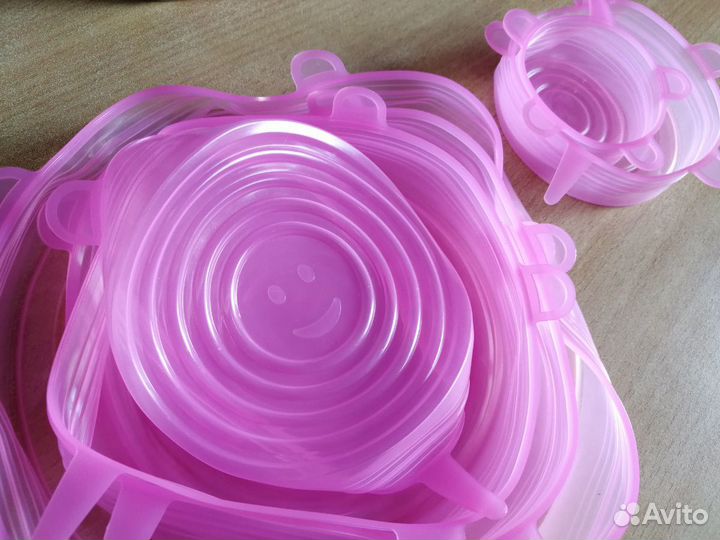 Набор универсальных силиконовых крышек, 6шт. Новые