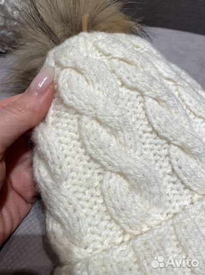 Новая детская шапка с помпоном