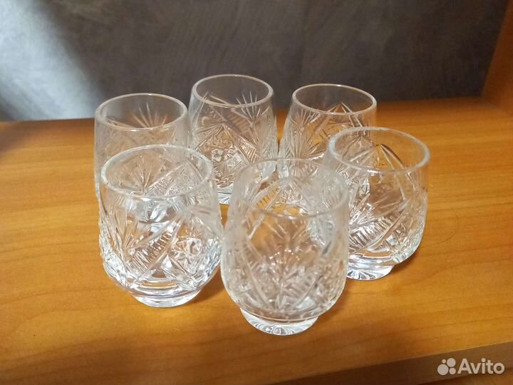 Стопка рюмки хрусталь