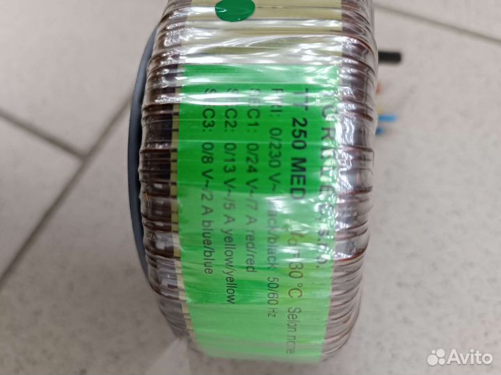 Понижающий трансформатор 230В/24/13/8В