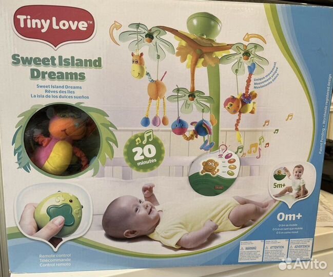 Мобиль в кроватку tiny love новый