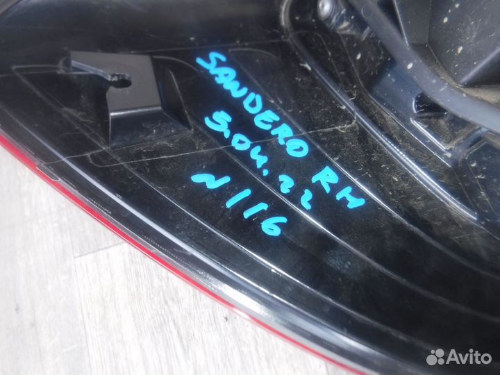 Фонарь правый №116 renault Sandero 2 2018