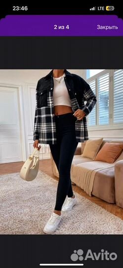 Новая рубашка фланелевая 42-48