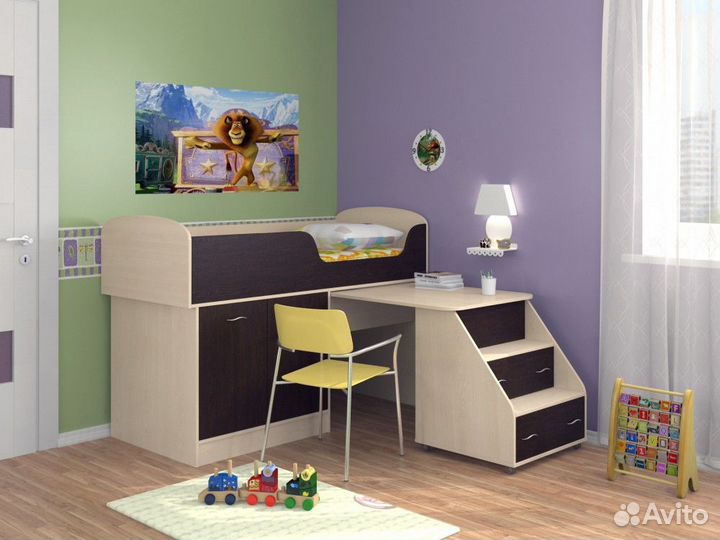 Детская кровать чердак