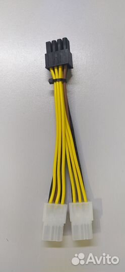 Кабель переходник 8pin (папа) на 2*6pin (мама)