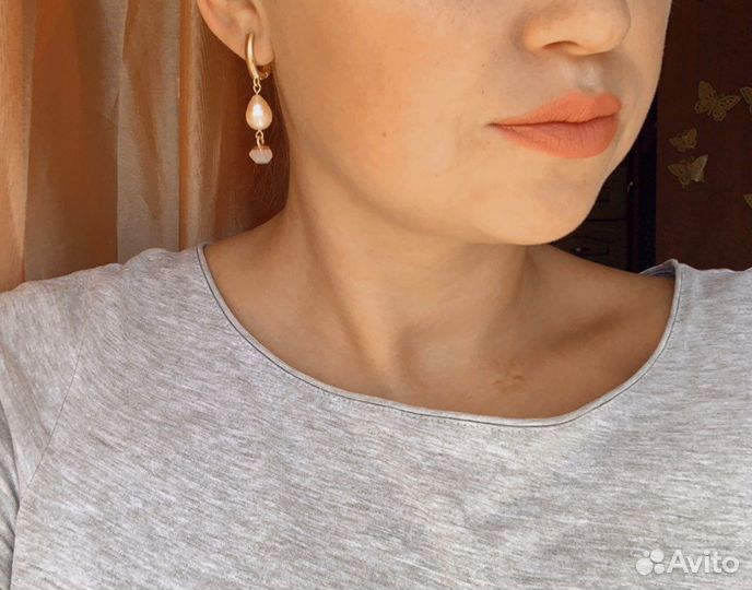 Серьги жемчуг