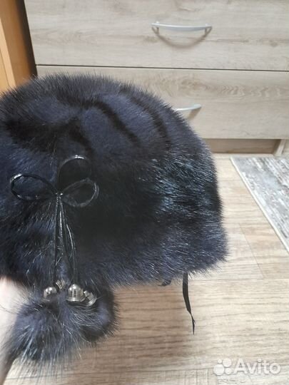 Норковая шапка новая