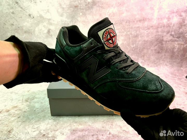 Кроссовки New Balance 574 Stone Island спортивные