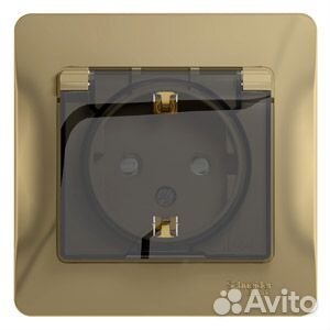 Розетка IP44 Schneider Electric Glossa с заземлени