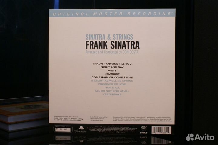 Frank Sinatra - Sinatra & Strings LP mfsl MoFI M/M